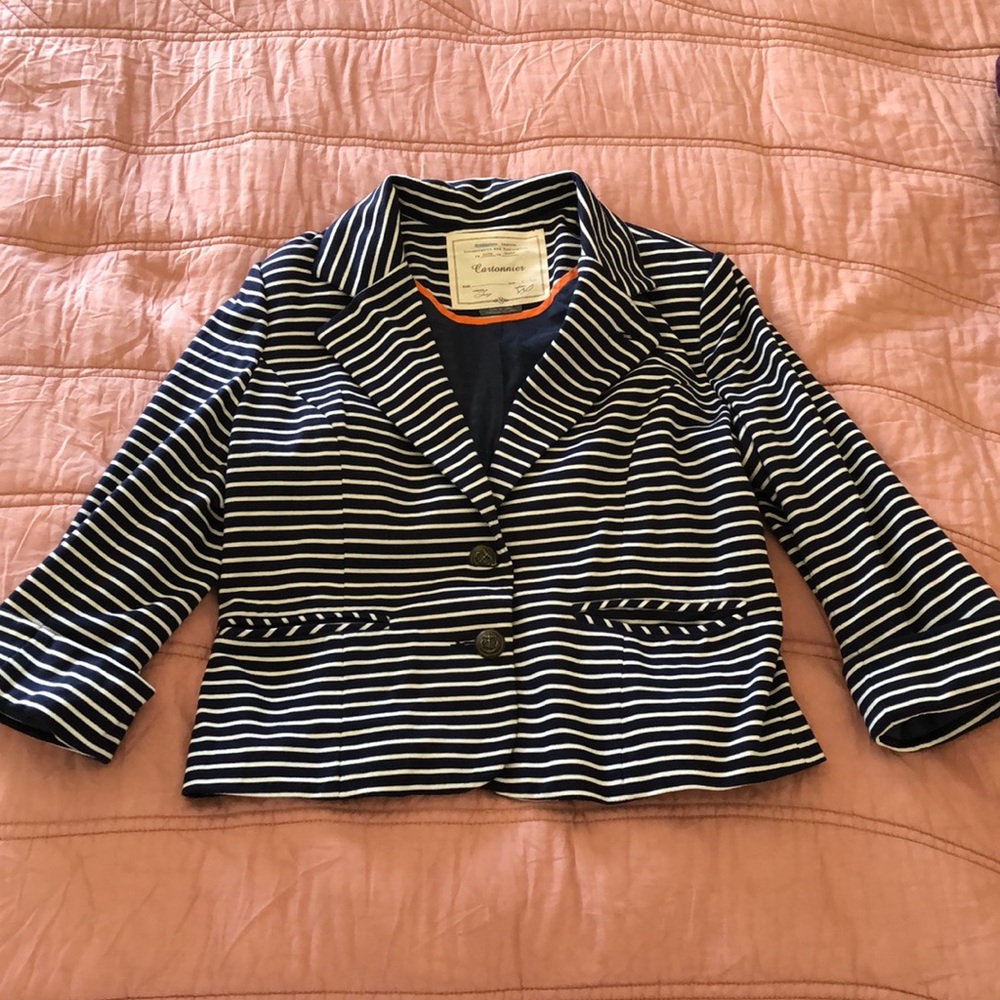 Cartonnier striped cotton blazer
